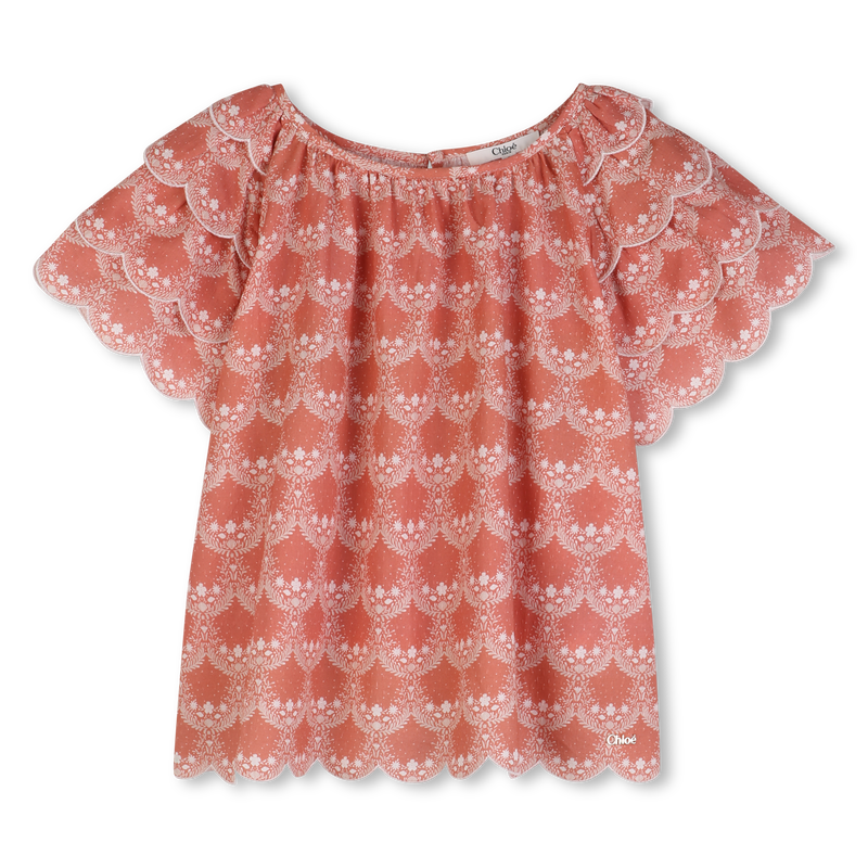 BLUSA CON MANICHE A PALLONCINO CHLOE 
                        BAMBINA