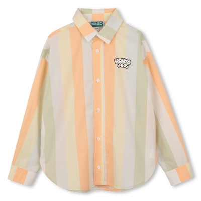 Camicia a righe a maniche lunghe KENZO KIDS RAGAZZO