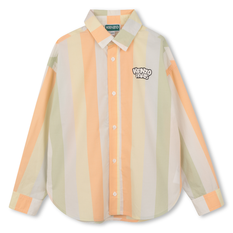 Camicia a righe a maniche lunghe KENZO KIDS 
                        RAGAZZO