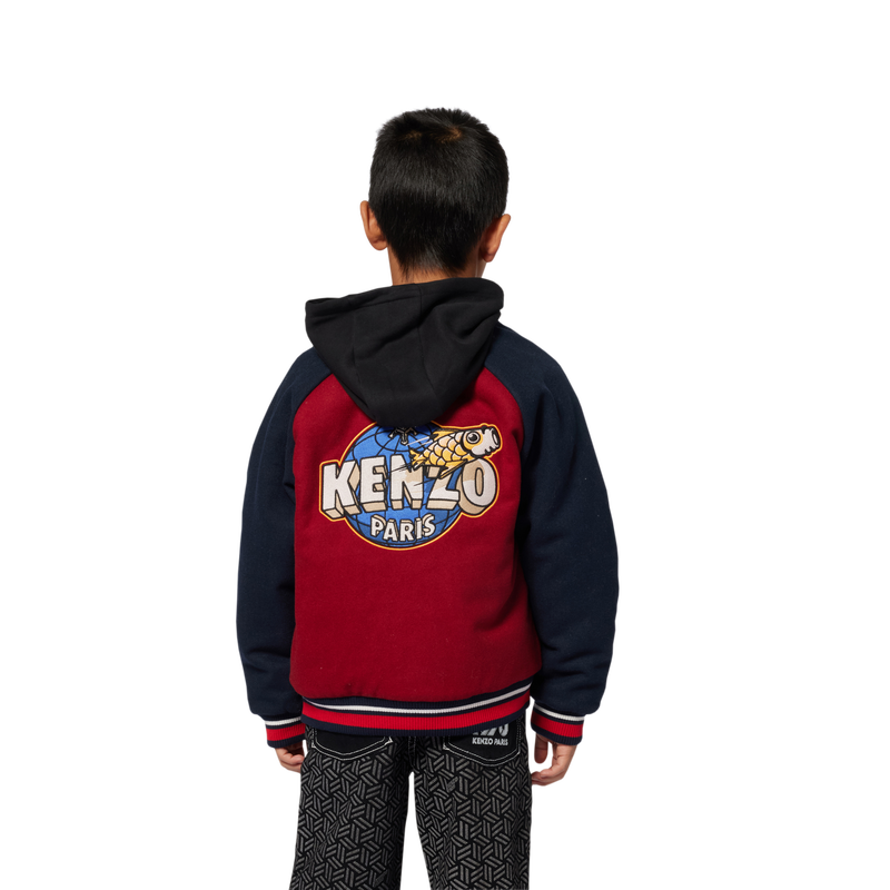 Bomber con chiusura a scatto KENZO KIDS 
                        UNISEX
