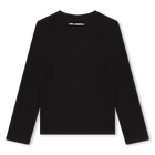 T-shirt con stampa applicata KARL LAGERFELD KIDS 
                    BAMBINA
