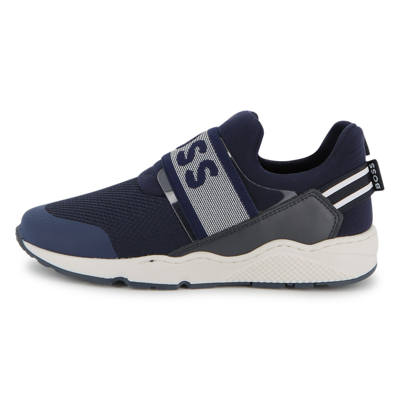 SNEAKERS IN PELLE DI VACCHETTA BOSS 
                        RAGAZZO