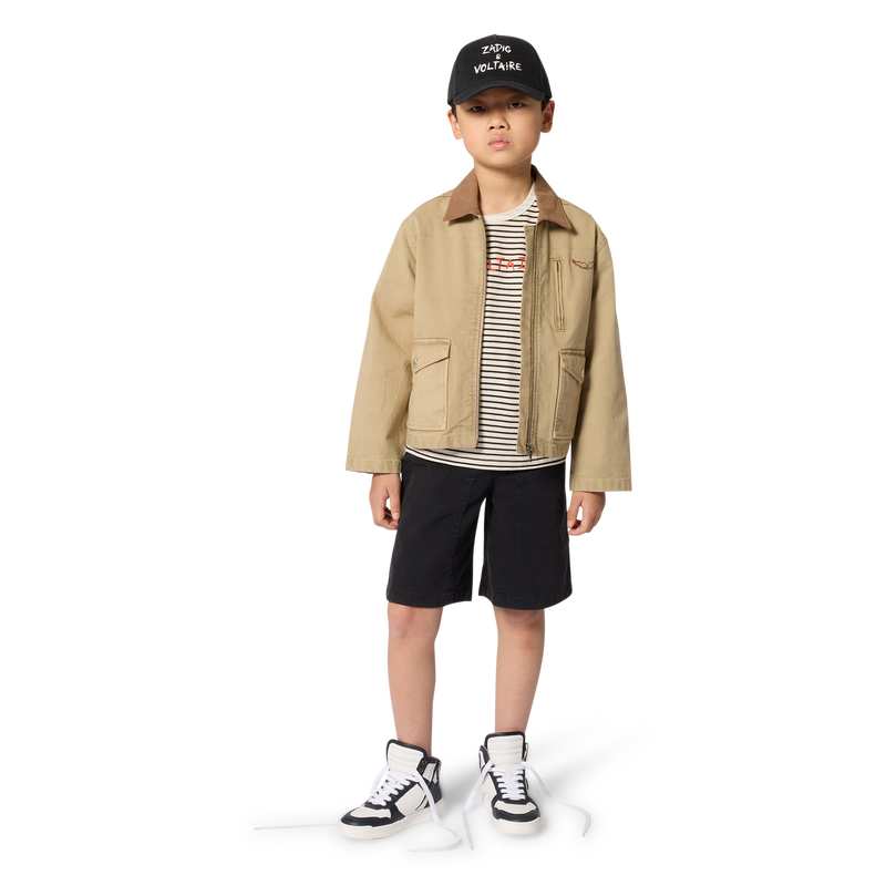 T-SHIRT A MANICHE CORTE ZADIG & VOLTAIRE 
                        RAGAZZO