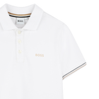 Polo con righe tricolori BOSS 
                    RAGAZZO