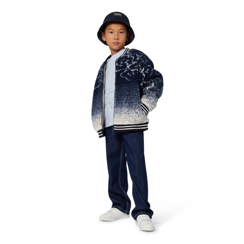 Cappello da pescatore in poliestere con trapuntatu KENZO KIDS 
                        UNISEX