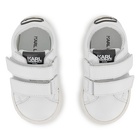Sneakers con strisce a strappo KARL LAGERFELD KIDS 
                    RAGAZZO