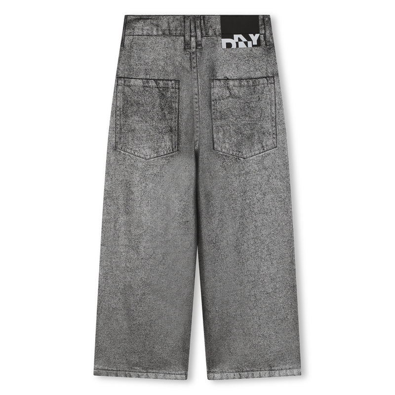 Jeans ampi in cotone DKNY 
                        BAMBINA