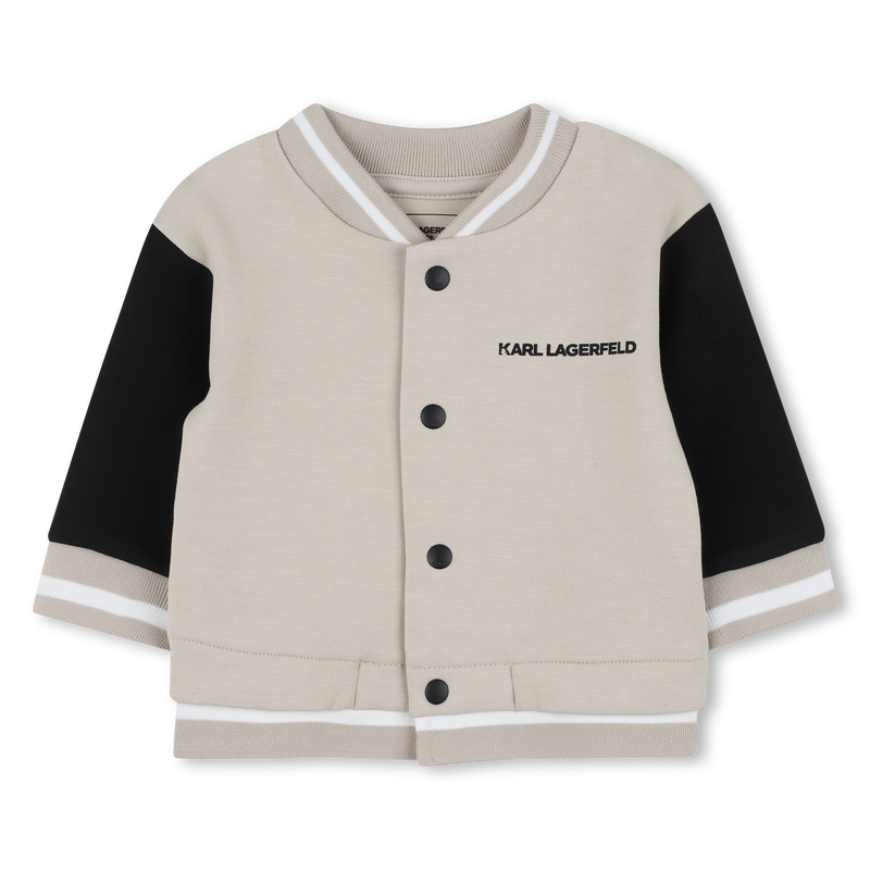 Set cardigan e pantaloni in doppia jersey KARL LAGERFELD KIDS 
                        RAGAZZO