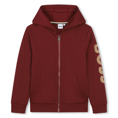 Hooded Piqué Cardigan BOSS RAGAZZO
