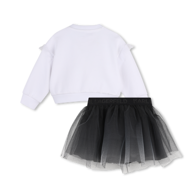 Completo felpa e gonna KARL LAGERFELD KIDS BAMBINA