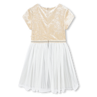Vestito bi-materiale BILLIEBLUSH 
                    BAMBINA