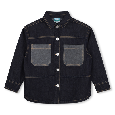Camicia in denim KENZO KIDS RAGAZZO