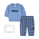 Completo felpa e pantaloni BOSS 
                    RAGAZZO