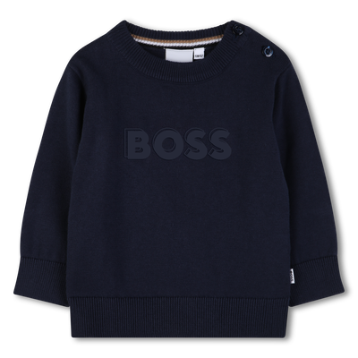 MAGLIONE LAVORATO A MAGLIA BOSS RAGAZZO