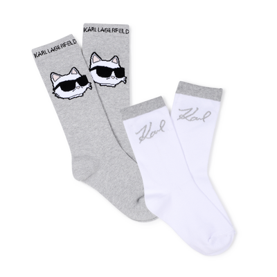 Set di 2 paia di calzini KARL LAGERFELD KIDS BAMBINA