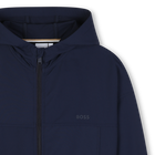 Felpa con cappuccio e zip BOSS 
                    RAGAZZO