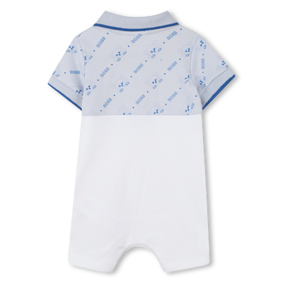 Tuta corta con collo a polo BOSS RAGAZZO