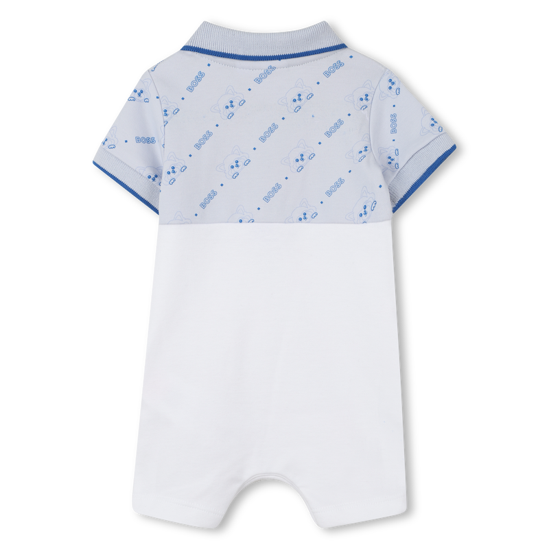 Tuta corta con collo a polo BOSS 
                        RAGAZZO