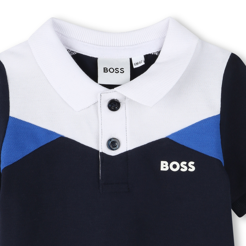 Polo color-block BOSS 
                        RAGAZZO