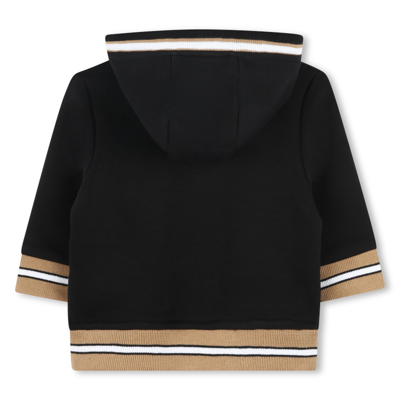 Hooded Fleece Cardigan BOSS 
                        RAGAZZO