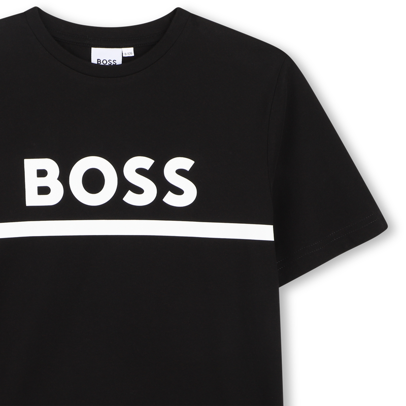 T-SHIRT A MANICHE CORTE BOSS 
                        RAGAZZO