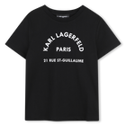 T-shirt stampata KARL LAGERFELD KIDS 
                    RAGAZZO