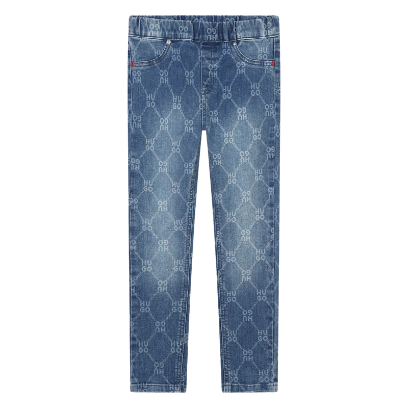 Jeans aderenti stampati HUGO 
                        BAMBINA