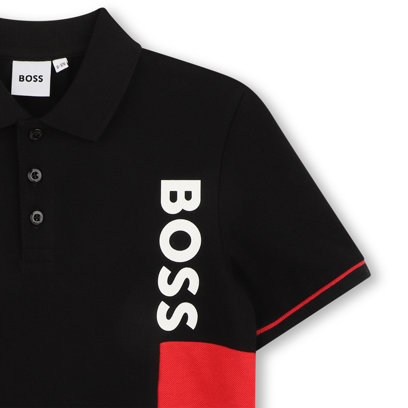 POLO MANICHE CORTE BOSS 
                        BAMBINO