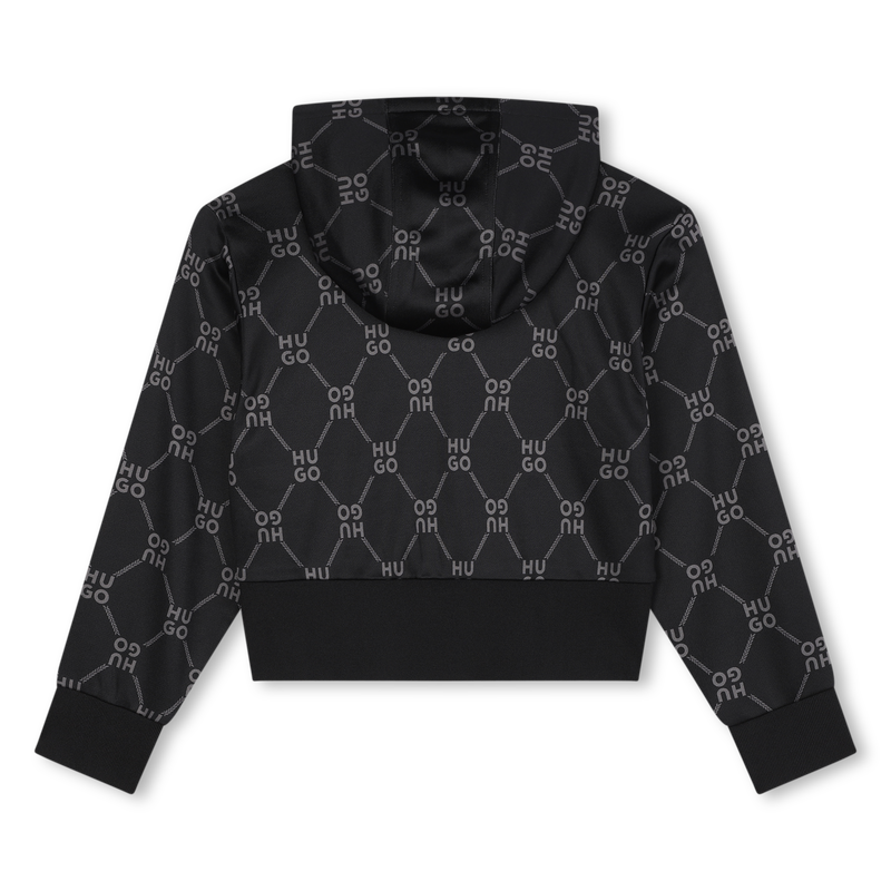 Felpa con cappuccio stampata HUGO 
                        BAMBINA