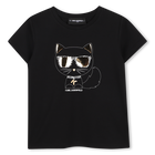 T-shirt illustrazione choupette, NERO, hi-res