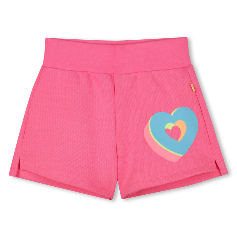 Shorts in felpa con cuori BILLIEBLUSH 
                        BAMBINA