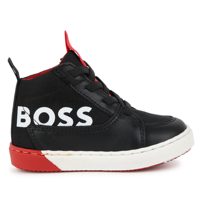 Sneakers con velcro e lacci BOSS RAGAZZO