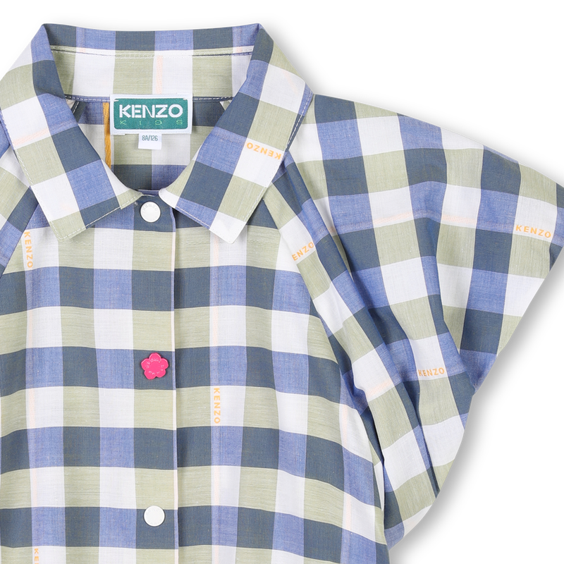 Blusa di cotone maniche corte KENZO KIDS 
                        BAMBINA