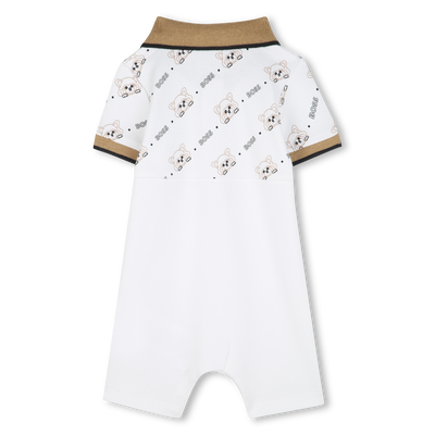 Tuta corta con collo a polo BOSS RAGAZZO