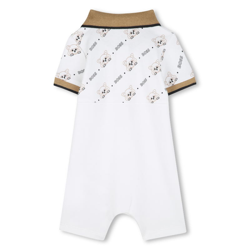 Tuta corta con collo a polo BOSS 
                        RAGAZZO