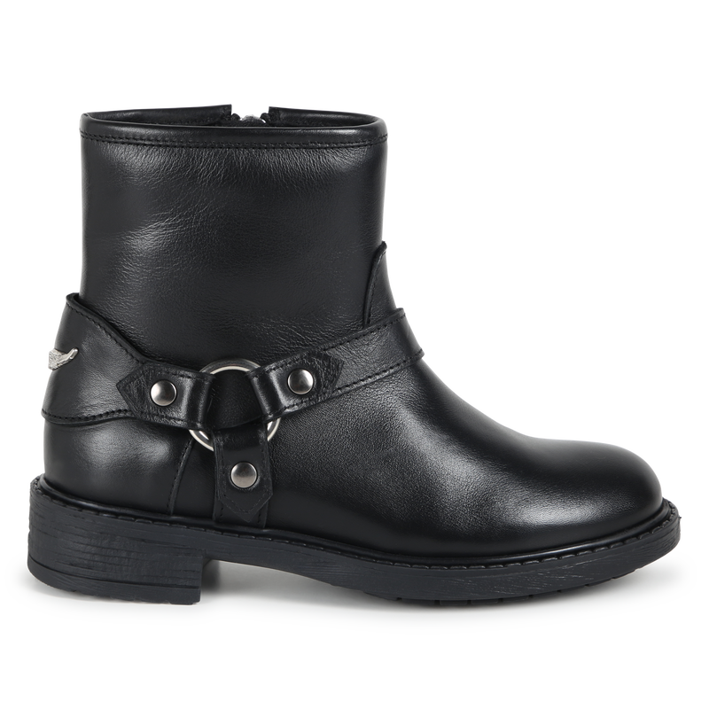 Stivaletti di pelle con zip ZADIG & VOLTAIRE 
                        BAMBINA