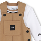 Completo salopette e t-shirt BOSS 
                    RAGAZZO