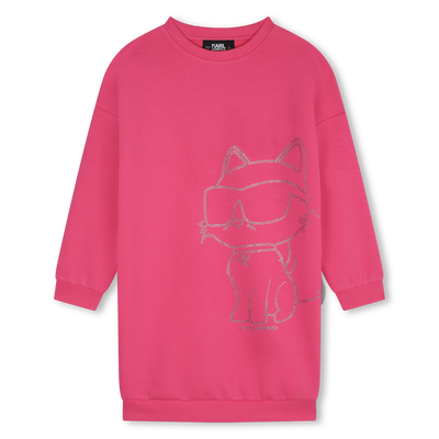 Abito dritto con strass KARL LAGERFELD KIDS BAMBINA