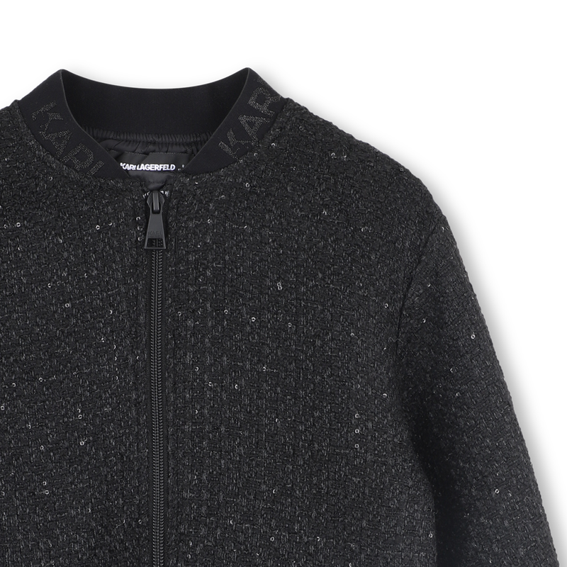 Giacca in poliestere KARL LAGERFELD KIDS 
                        BAMBINA