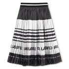 Gonna midi plissettata KARL LAGERFELD KIDS 
                    BAMBINA
