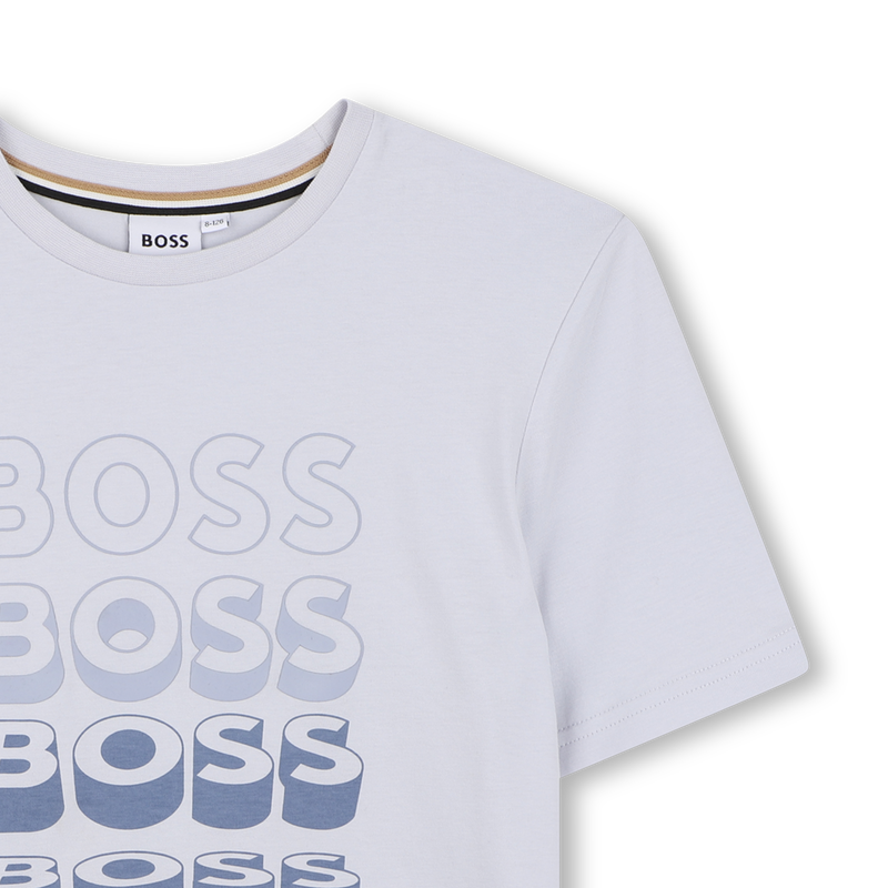 T-SHIRT A MANICHE CORTE BOSS 
                        RAGAZZO