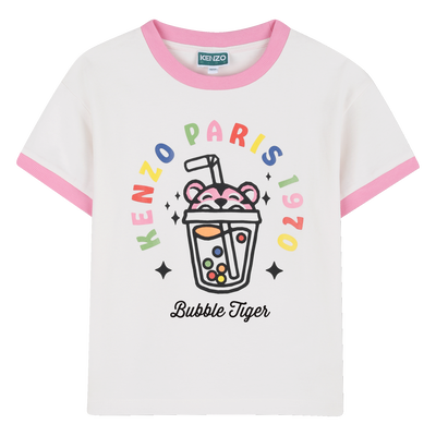 T-SHIRT A MANICHE CORTE KENZO KIDS BAMBINA