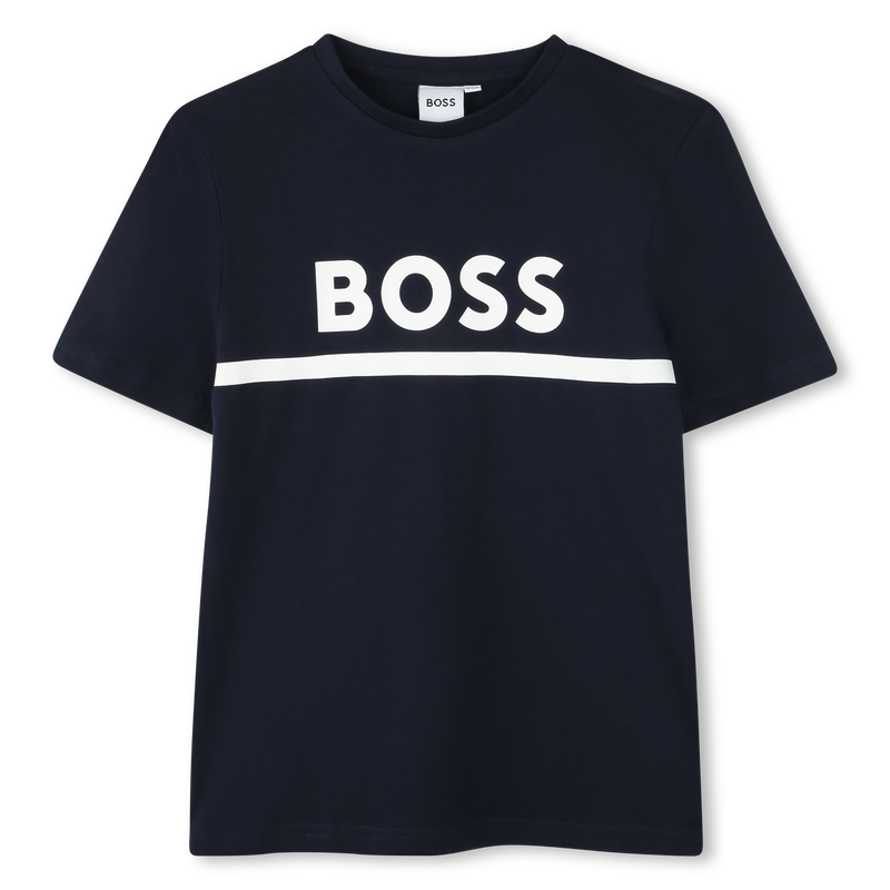 T-SHIRT A MANICHE CORTE BOSS 
                        RAGAZZO