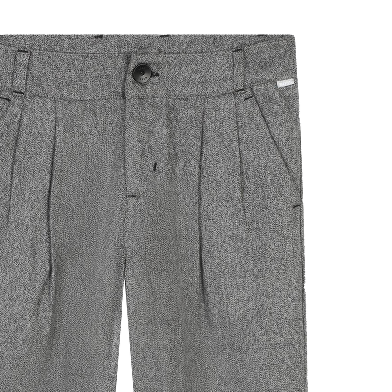 Pantaloni con pinces in cotone BOSS 
                        BAMBINA