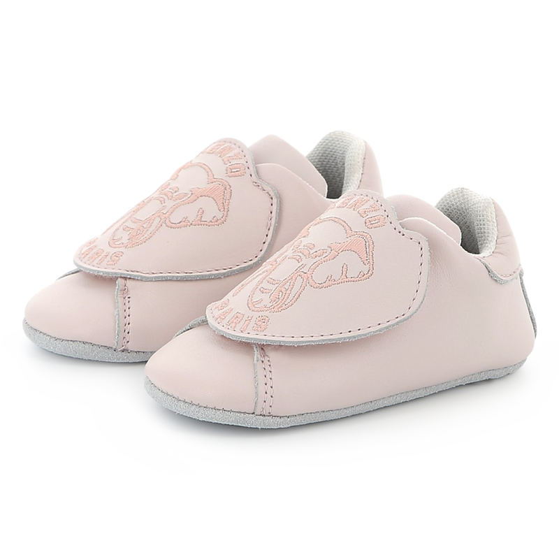 Scarpette in pelle con velcro KENZO KIDS 
                        UNISEX