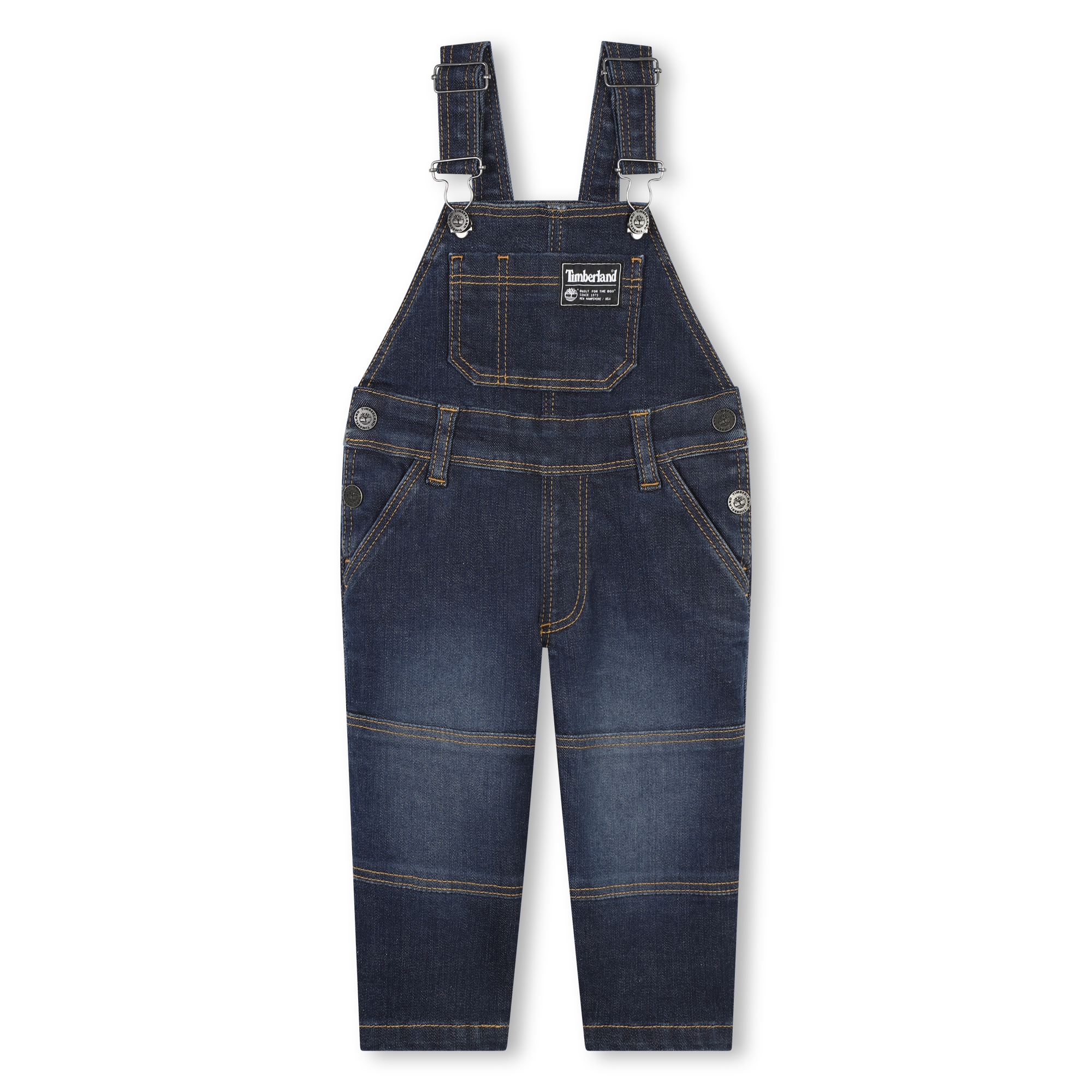 KIDSCOOL SPACE Salopette Jeans Strappata - Per Ragazze E Ragazzi, Denim Elasticizzato, Tasc - Foto 2